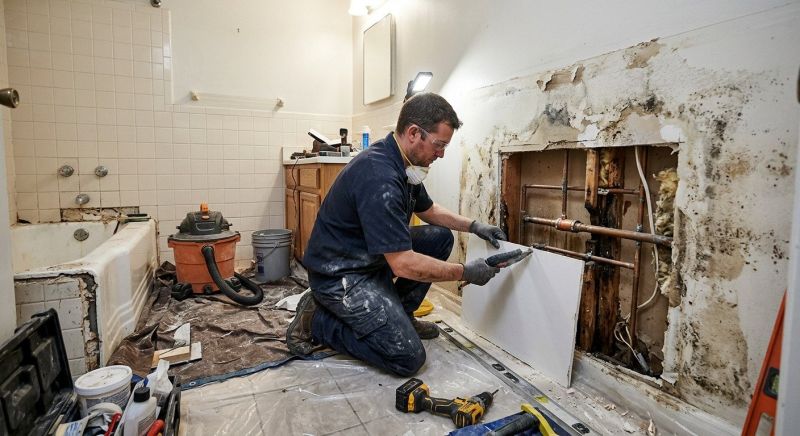 Bathroom Water Damage Repair in Katy, TX